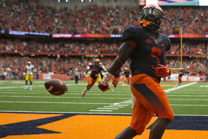 Brisly Estime is one of Syracuse's most explosive players. He adds a dynamic element on punt returns, too.