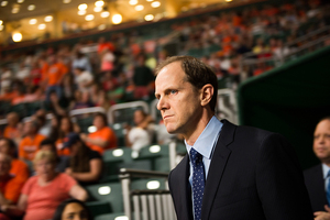 Mike Hopkins coached nine games as the interim head coach for SU last year. 