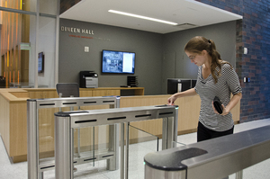 DPS implemented additional security measures in Dineen Hall soon after the building opened in 2014.