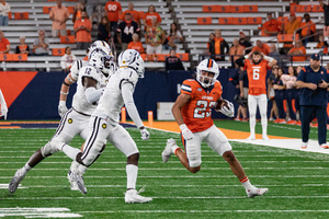 After totaling 103 rushing yards and 19 receiving yards this season, Syracuse running back Ike Daniels announced on X that he’s entering the transfer portal.